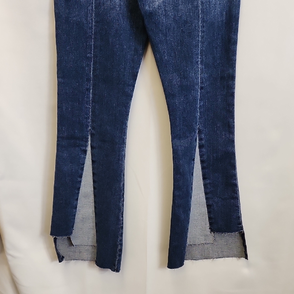 (0482) Hudson Jeans Blue Flare Wide Leg Denim - Picture 10 of 11
